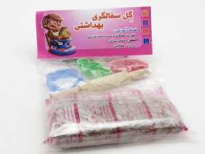 گل رس بهداشتی با ابزار