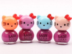 لاک بنفش کیتی Hello Kitty