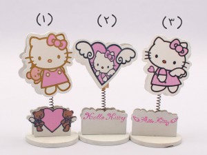 گیره پایه دار چوبی هلوکیتی Hello Kitty