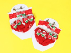 ست جوراب و تل با طرح هندوانه little gift