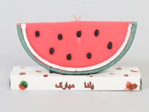 شمع یلدا طرح هندوانه