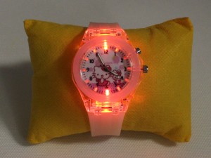 ساعت مچی چراغ دار کیتی Hello Kitty