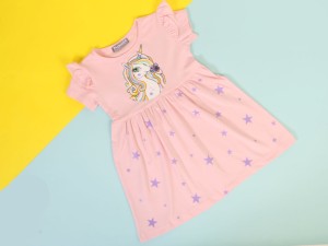 پیراهن با طرح اسب تک شاخ flower