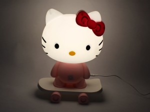 چراغ خواب اسکیت سوار هلوکیتی Hello kitty
