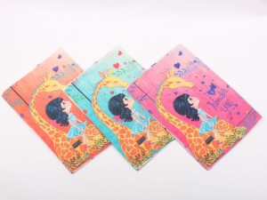 روسری طرح دختر و زرافه