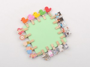 گیره چوبی طرح حیوانات (10 عددی)