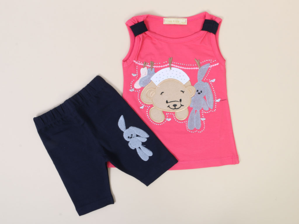 تاپ و ساق برمودا دخترانه hive kids