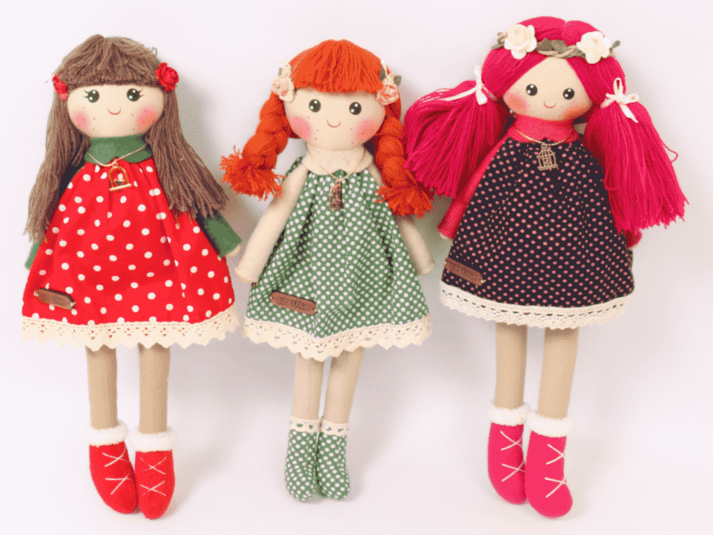 عروسک گلی گلی دست دوز  پونه kids land