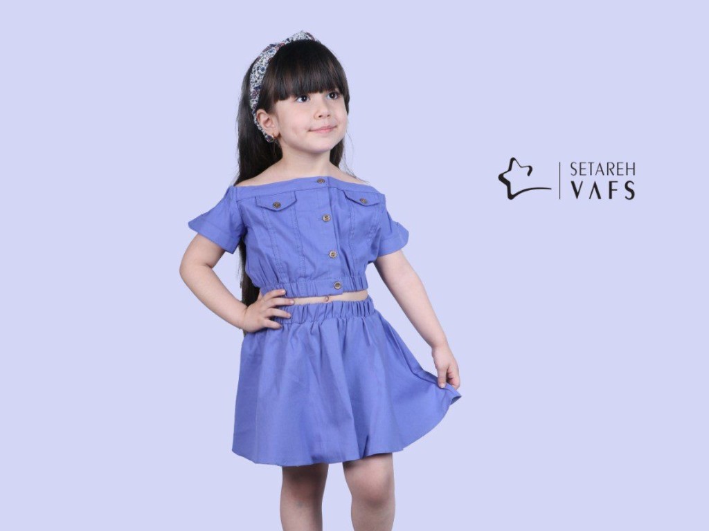 ست نیم تنه و دامن دخترانه setareh vafs