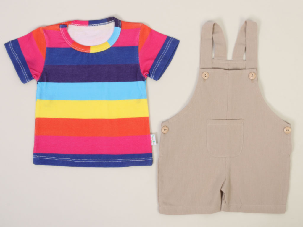 تیشرت و شلوارک پیشبندی بچه گانه hypee kids