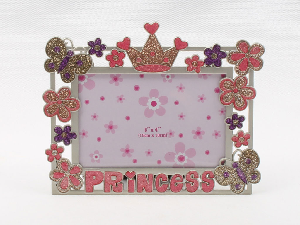 قاب عکس استیل رومیزی دخترانه Princess