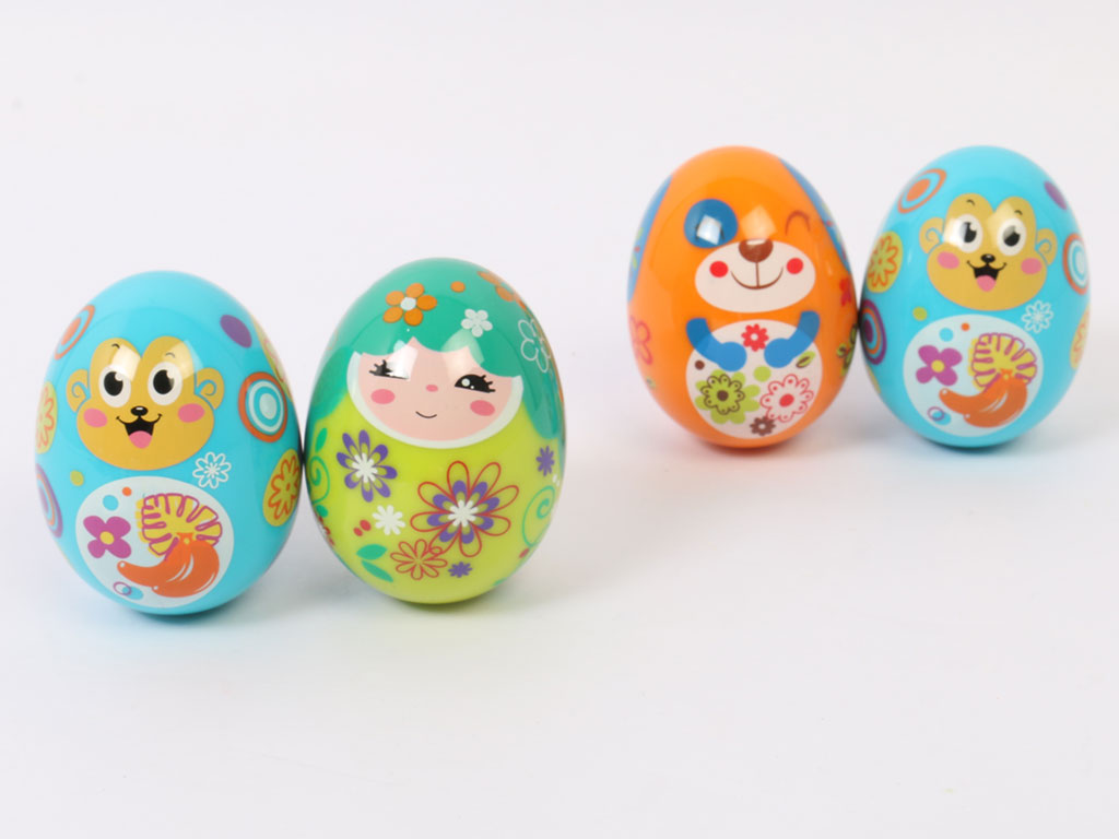 جغجغه تعادلی تخم مرغی دو عددی huile toys
