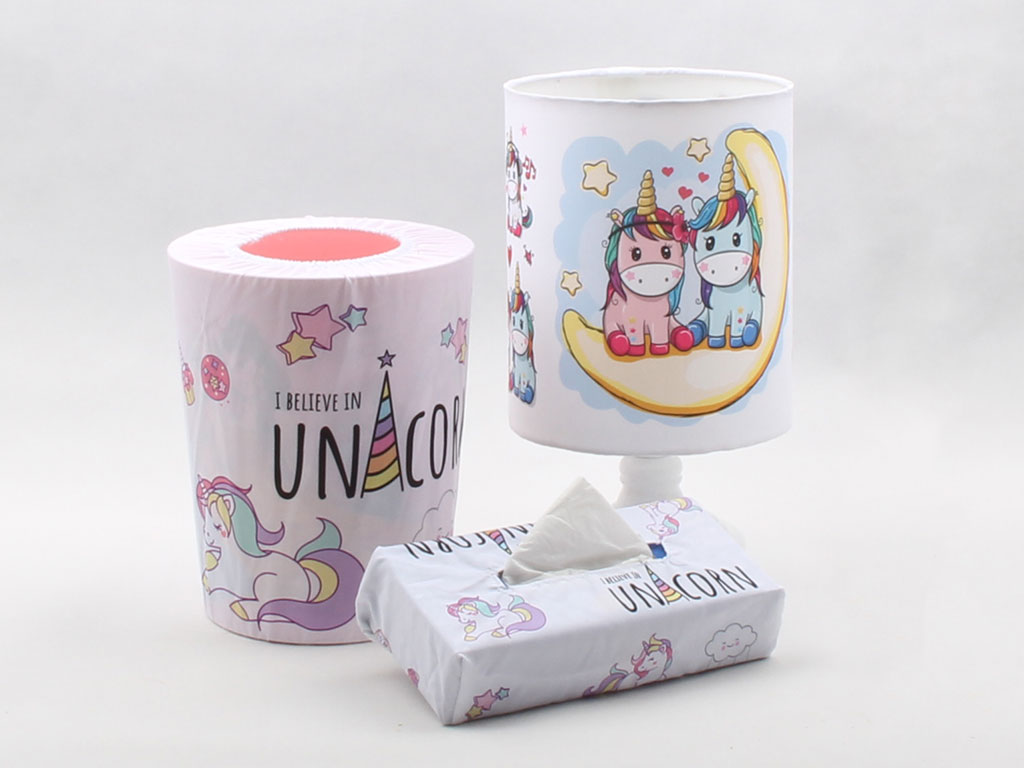 روکش سطل و دستمال اسب تک شاخ Unicorn