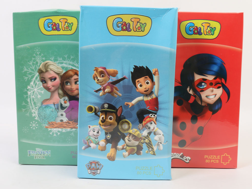 پازل 80 قطعه شخصیت ها gol toy