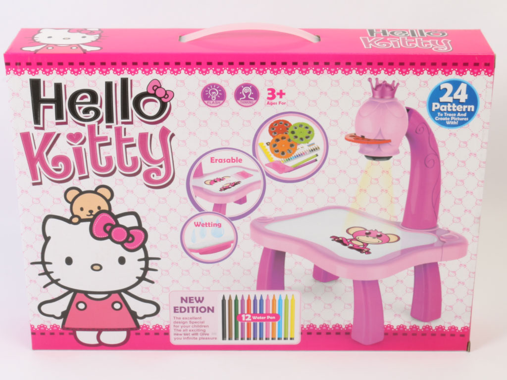 بازی آموزشی تخته نقاشی مدل پروژکتوری هلوکیتی hello kitty