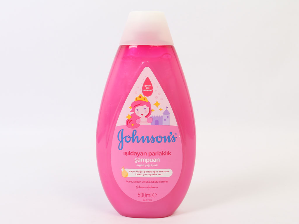 شامپو سر براق کننده بچه حاوی روغن آرگان 500 میل جانسون johnsons