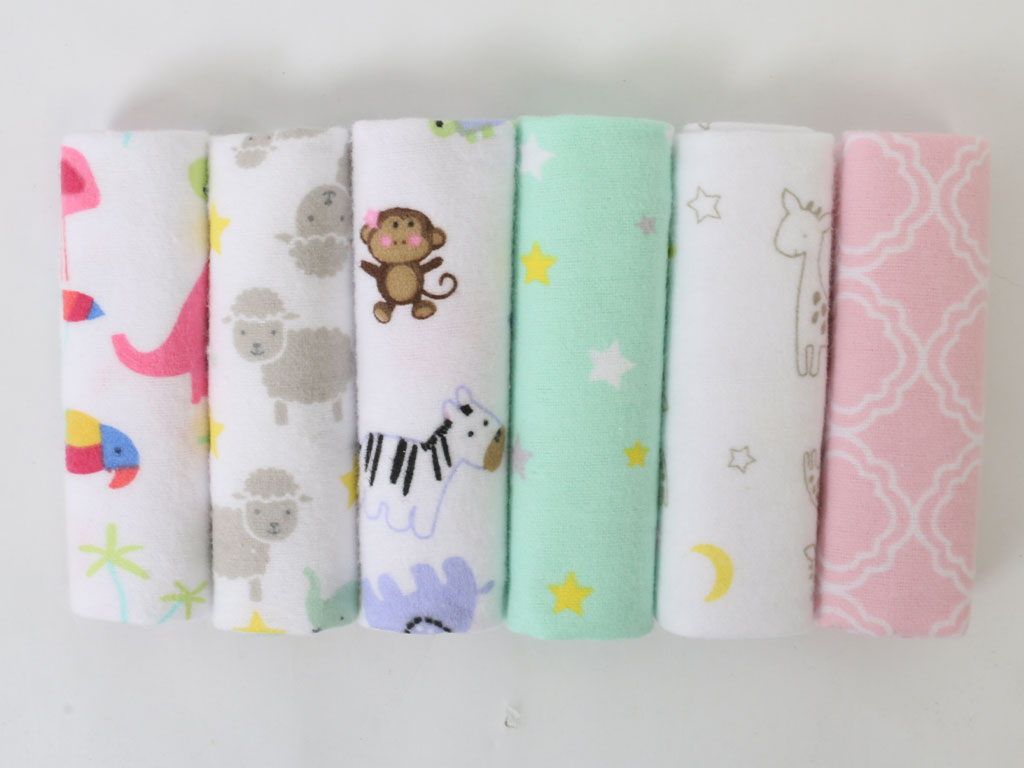 پک دستمال دهان 6 عددی نوزادی بیبی فور لایف baby4life