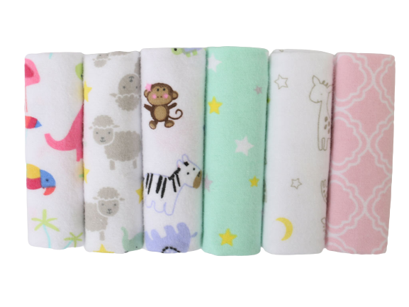 پک دستمال دهان 6 عددی نوزادی بیبی فور لایف baby4life