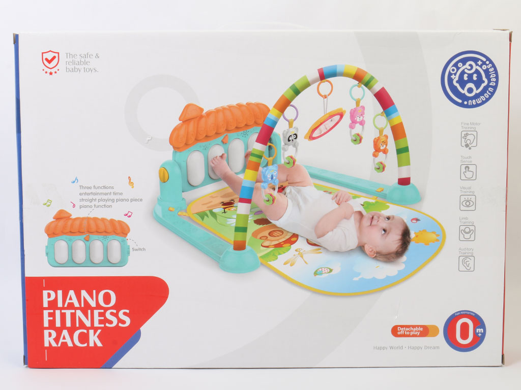 تشک بازی موزیکال نوزادی چند منظوره مدل Piano Fitness Rack هانگر huanger
