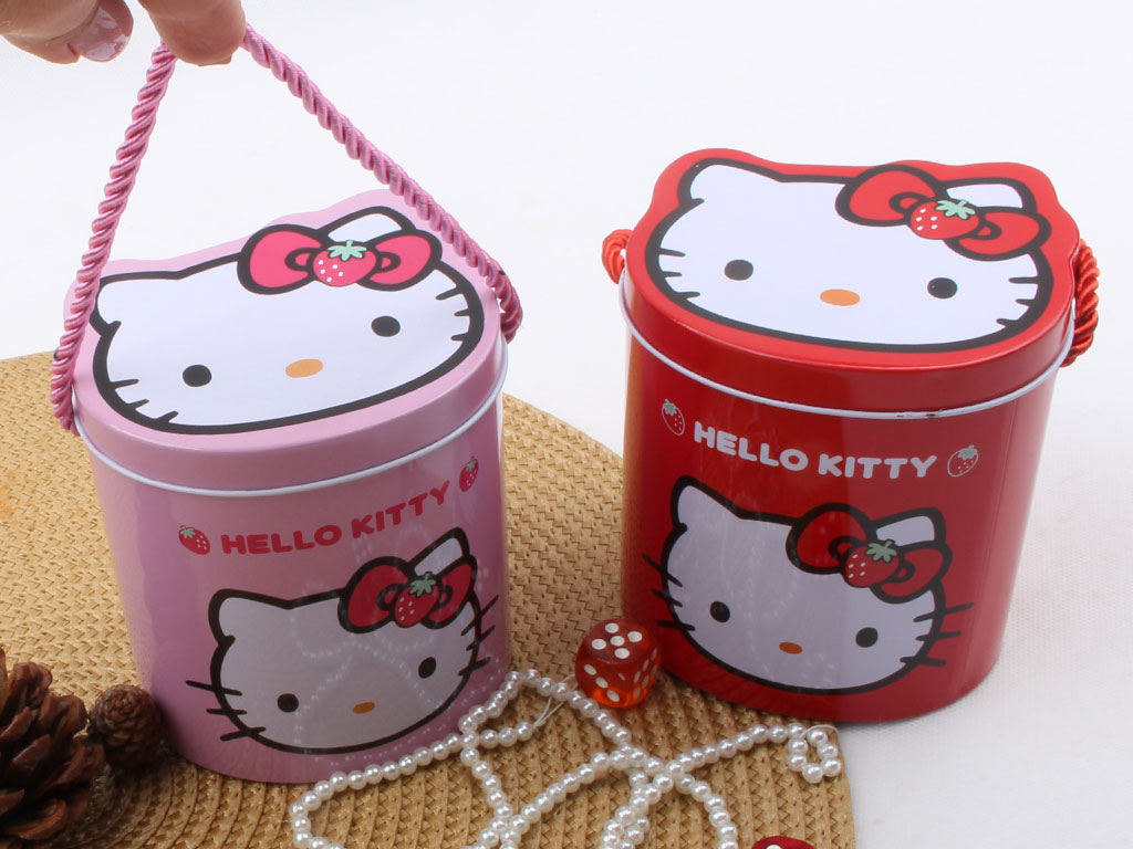 جعبه فلزی هلوکیتی Hello Kitty (سایز متوسط)