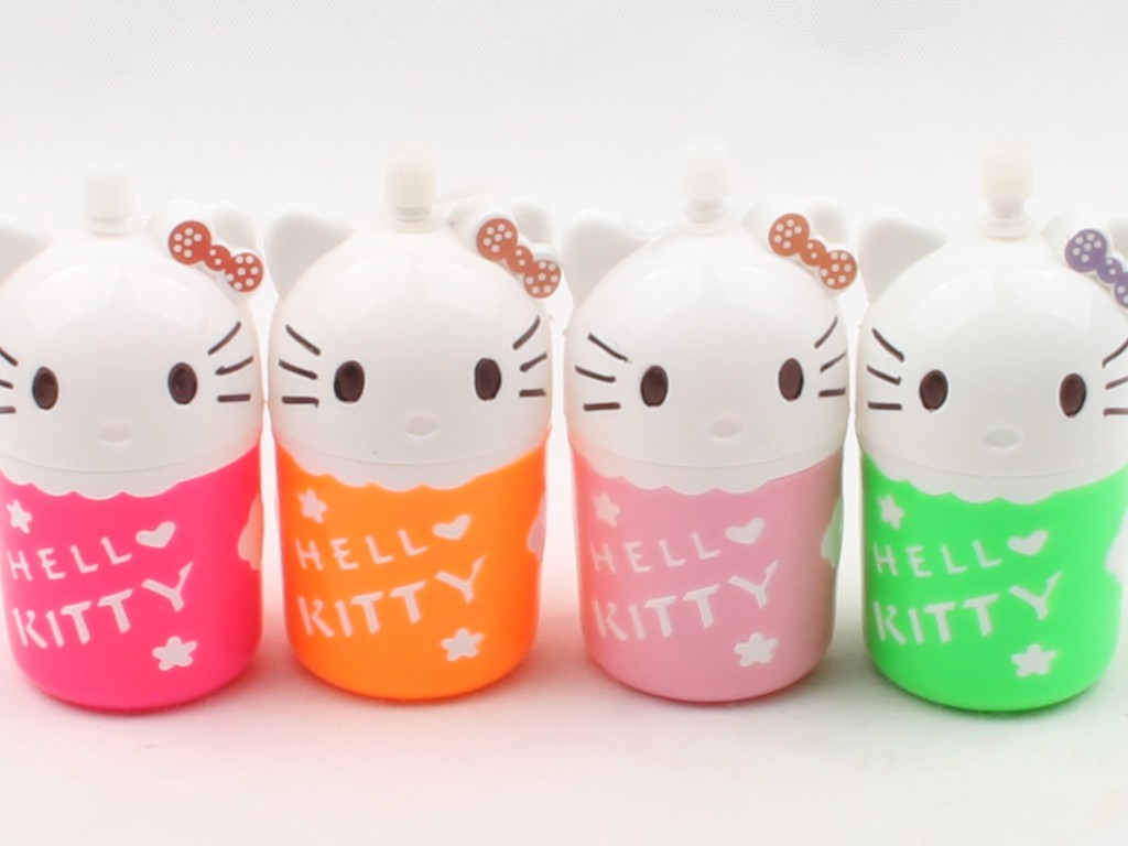 لیوان نی دار هلوکیتی Hello Kitty