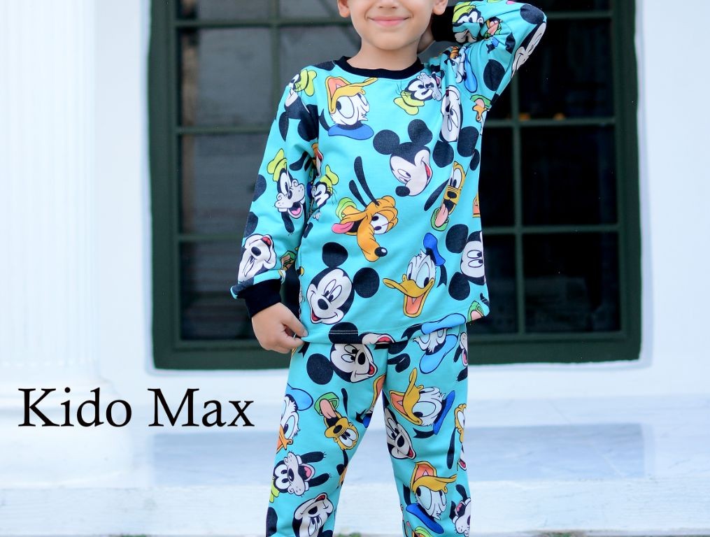 بلوز و شلوار راحتی پسرانه طرح میکی موس کیدومکس kido max