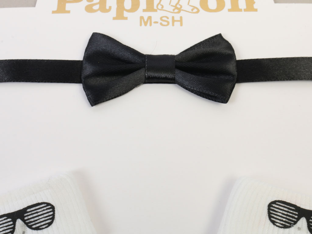 ست پاپیون و جوراب طرح سبیل پاپیلون papillon