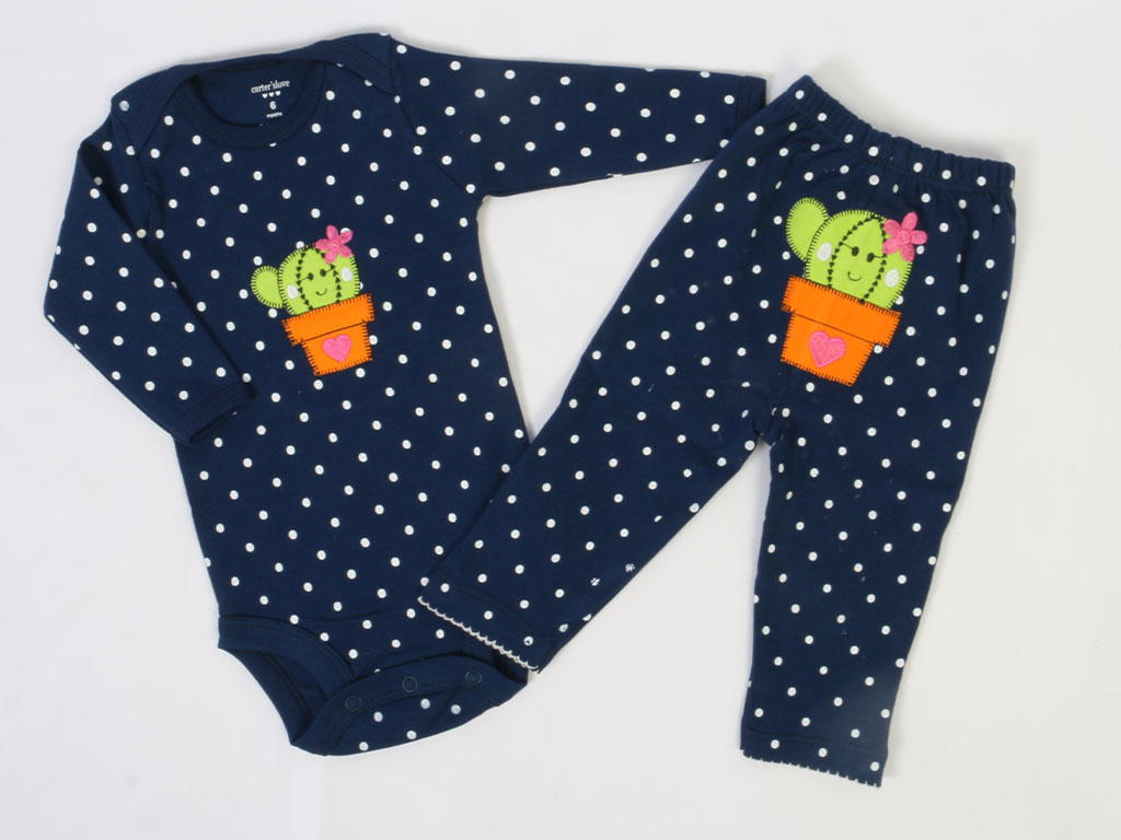 بادی و شلوار دخترانه خالدار کارترز carters