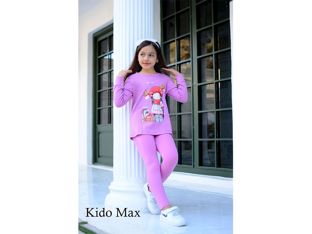 بلوز و ساق راحتی دخترانه کیدومکس kido max