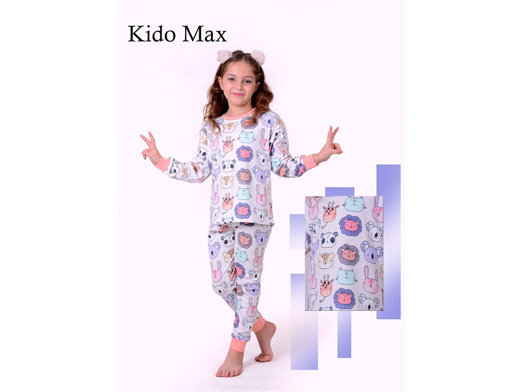 بلوز و شلوار راحتی بچه گانه طرحدار کیدومکس kido max