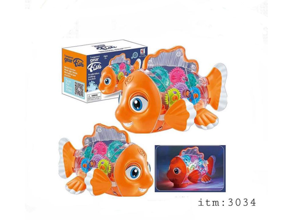 ماهی موزیکال چرخ دنده ای yj toys
