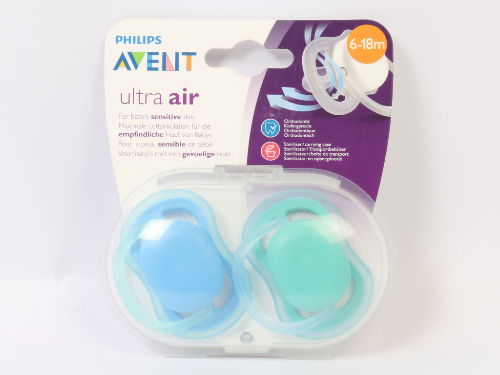 پستانک ارتودنسی دوعددی مدل ultra air فیلیپس اونت philips avent