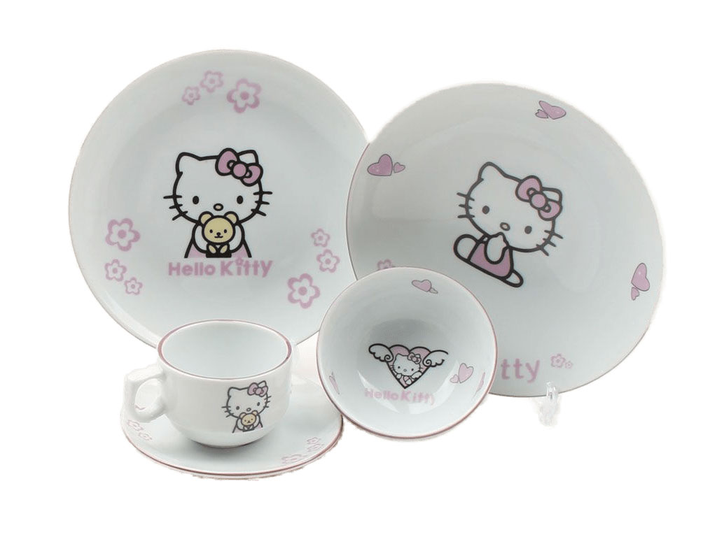 سرویس غذاخوری 5 تکه هلوکیتی Hello kitty