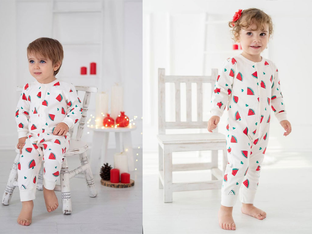 سرهمی نوزادی با طرح هندوانه بیبی baby
