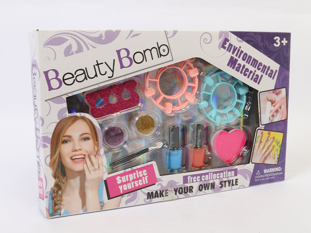 ست طراحی ناخن و سایه اسباب بازی بیوتی بمب Beauty Bomb