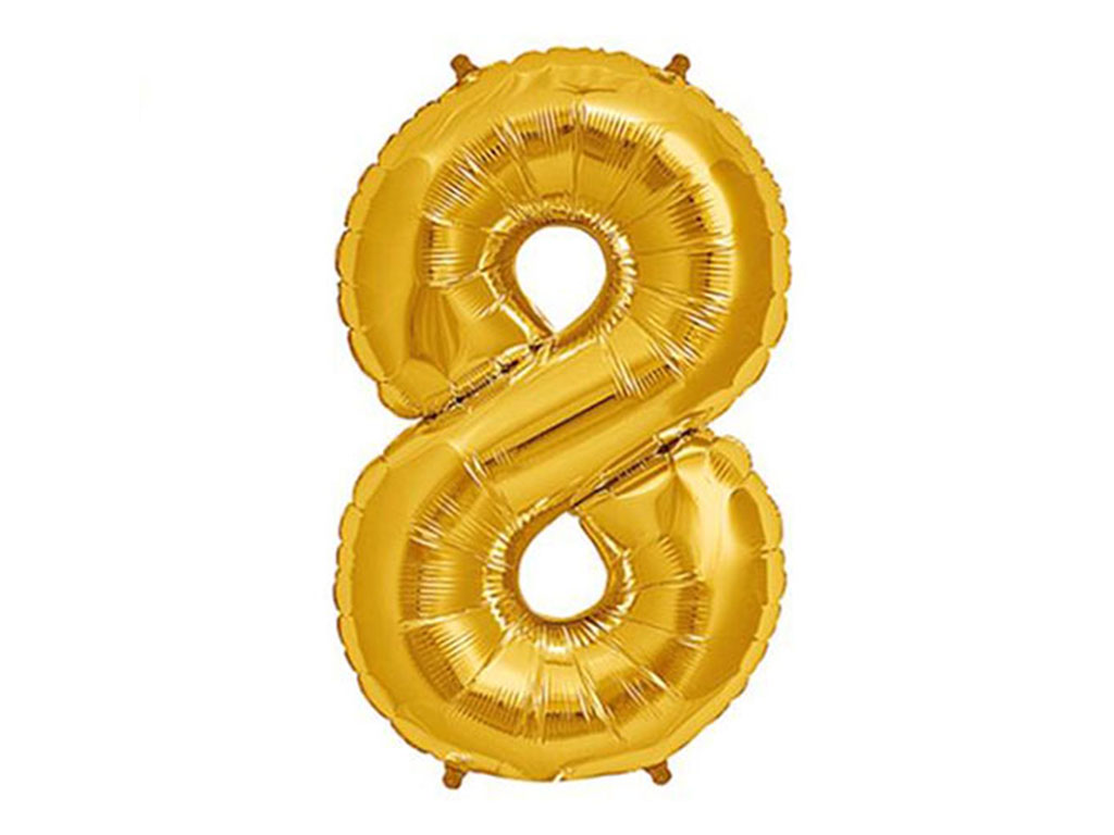 بادکنک فویلی عدد 8