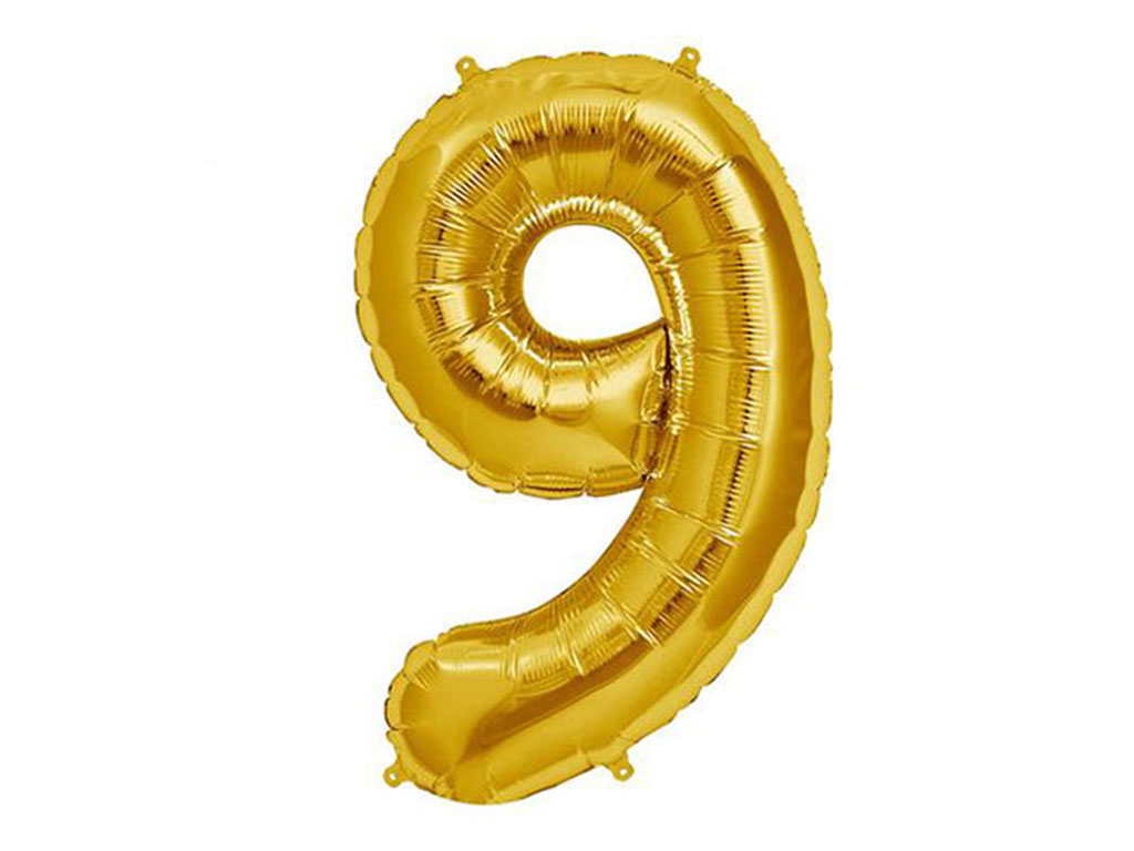 بادکنک فویلی عدد 9