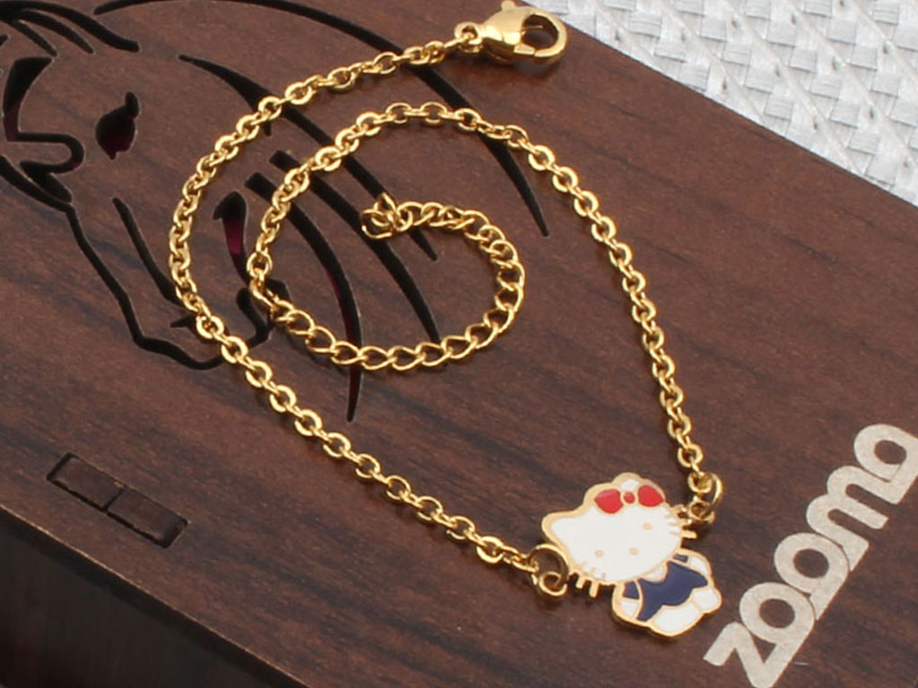 دستبند استیل هلوکیتی Hello Kitty
