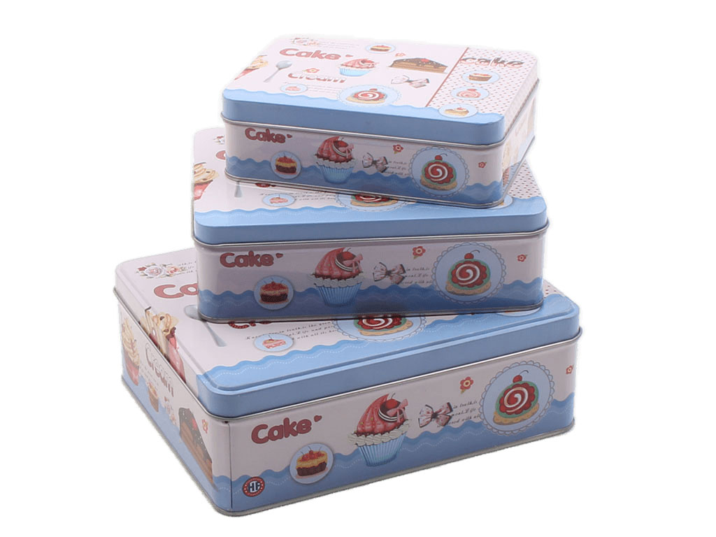 جعبه فلزی طرح Cake (سایز بزرگ)