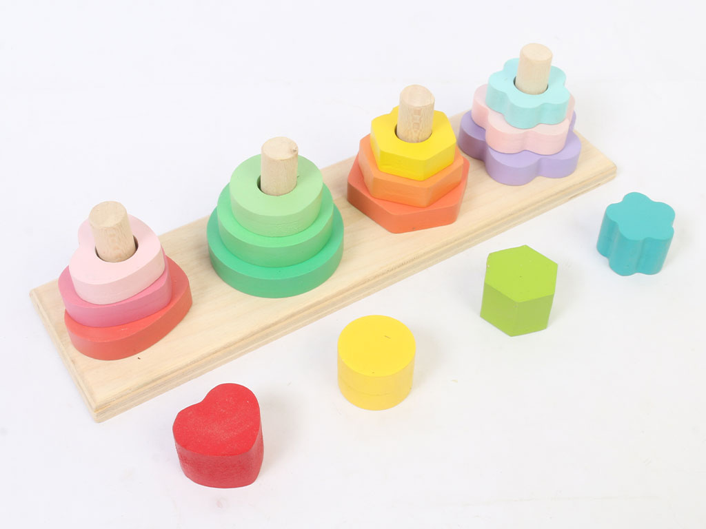مونته سوری مستطیلی چوبی با اشکال مختلف دی بیبی تویز dey baby toys