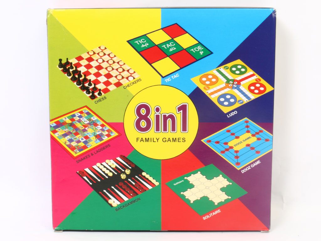 بازی شطرنج و منچ 8 کاره مدل Family Games