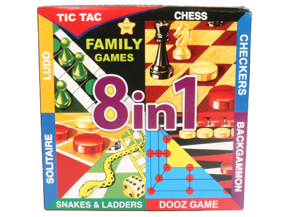 بازی شطرنج و منچ 8 کاره مدل Family Games