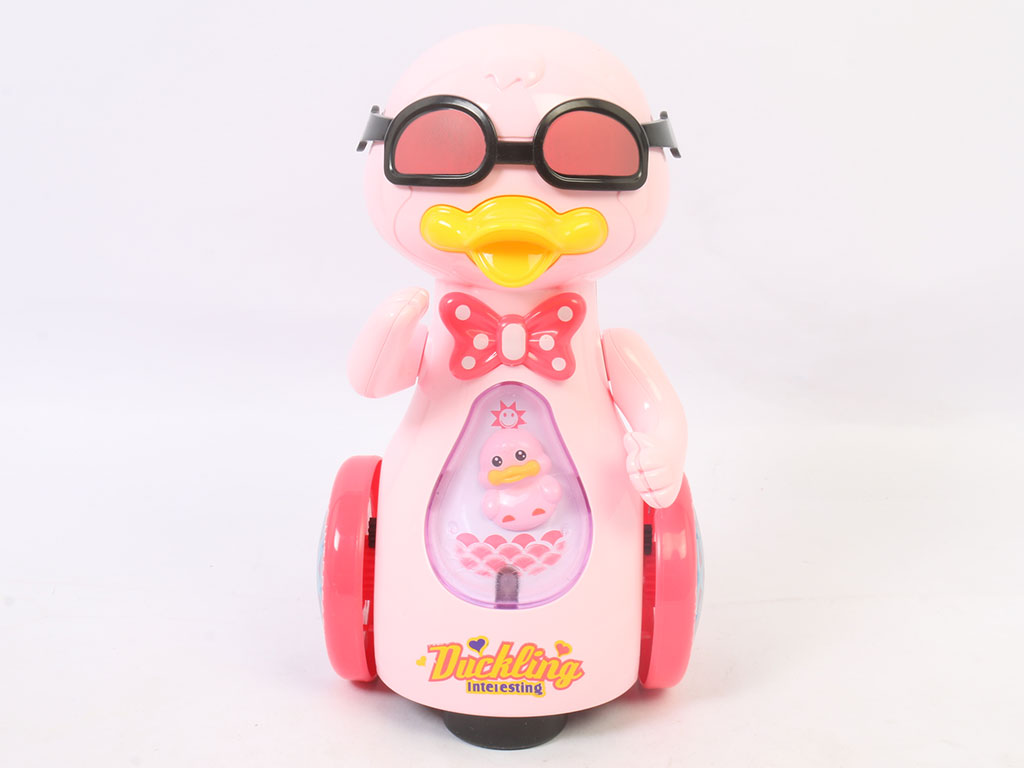 اردک موزیکال عینکی اسباب بازی دارای رقص نور مدل Duckling