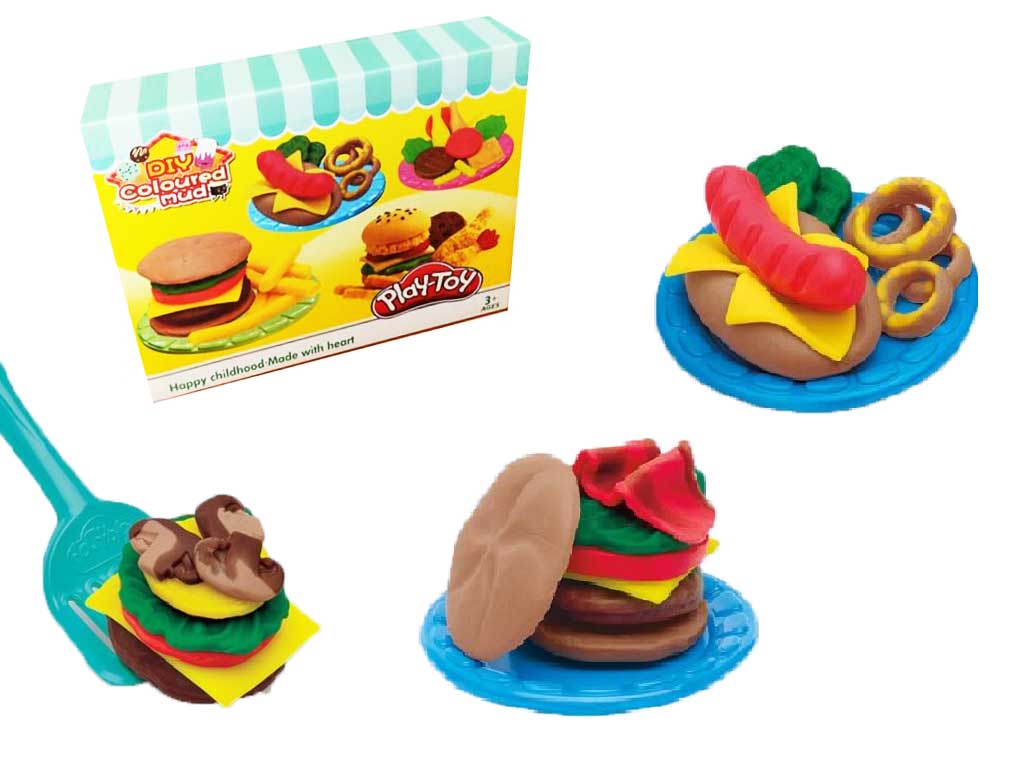 خمیربازی مدل همبرگر ساز اسباب بازی play-toy