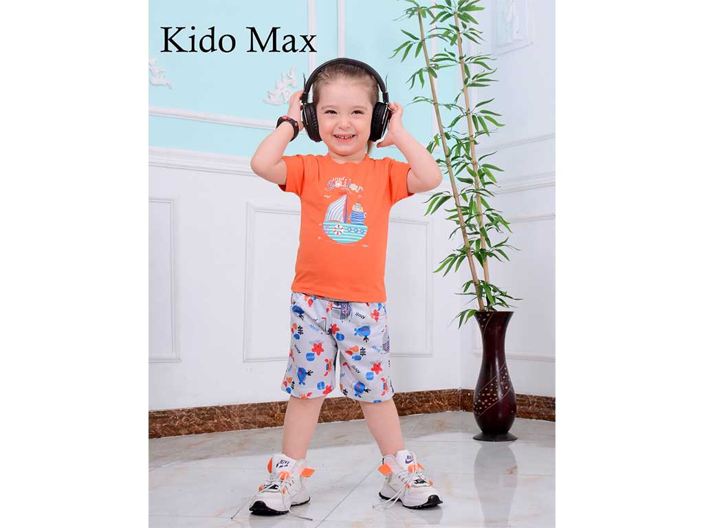 تیشرت و شلوارک راحتی پسرانه کیدومکس kido max