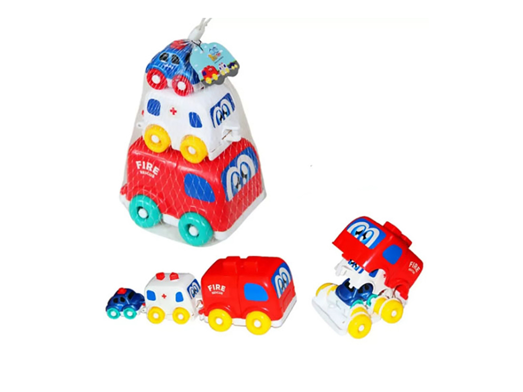 ست ماشین فرندز شهری اسباب بازی 3 عددی بن توی ben toy