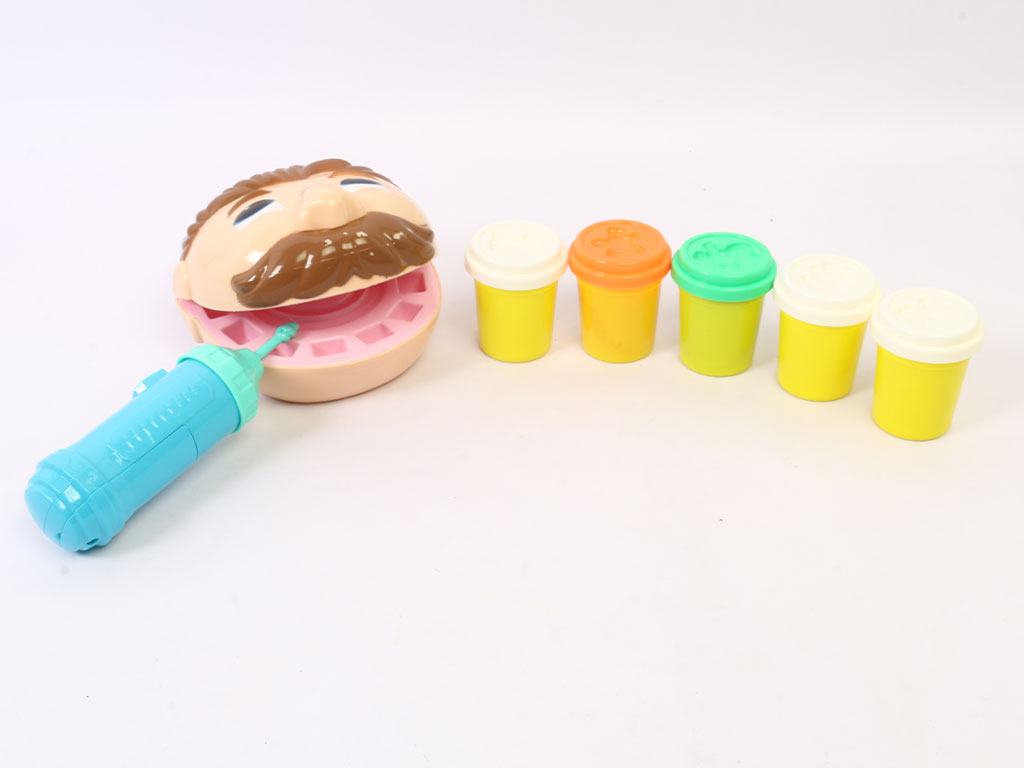 ست لوازم دندانپزشکی اسباب بازی و خمیر بازی play-doh