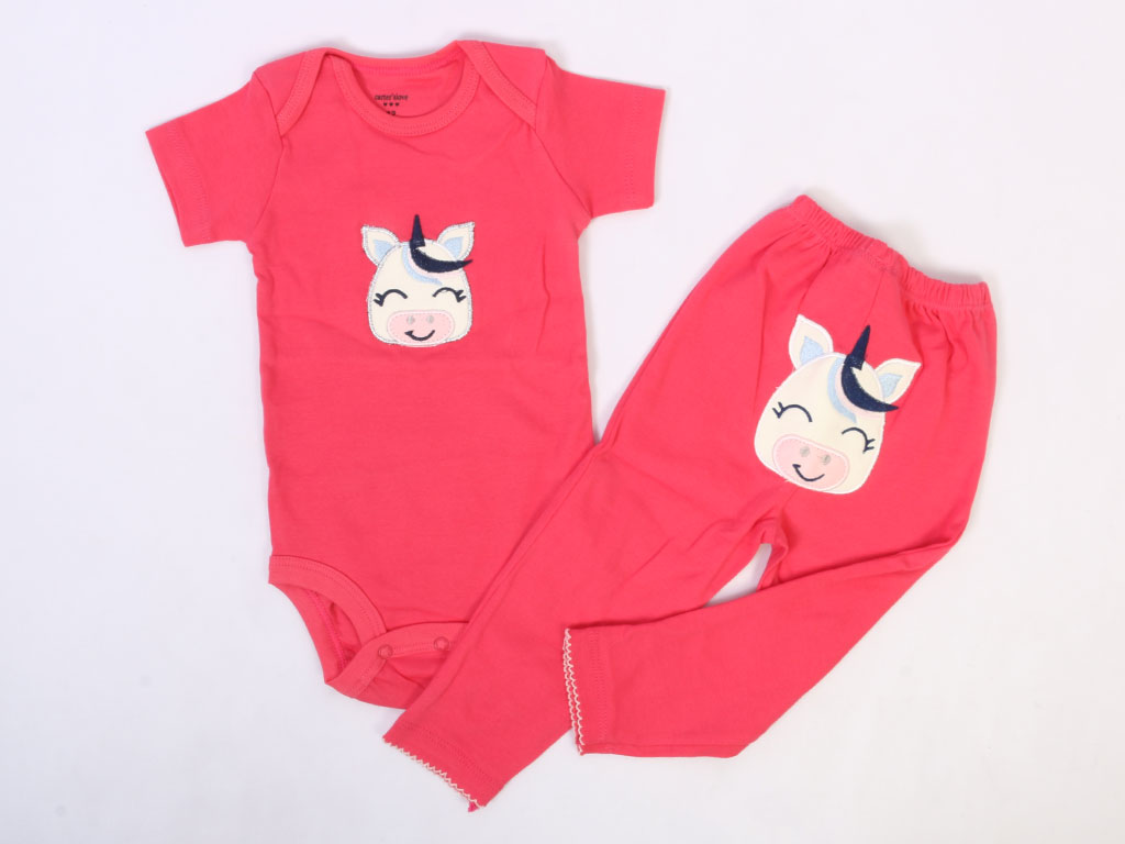 بادی و شلوار دخترانه طرح اسب تک شاخ کارترز carters