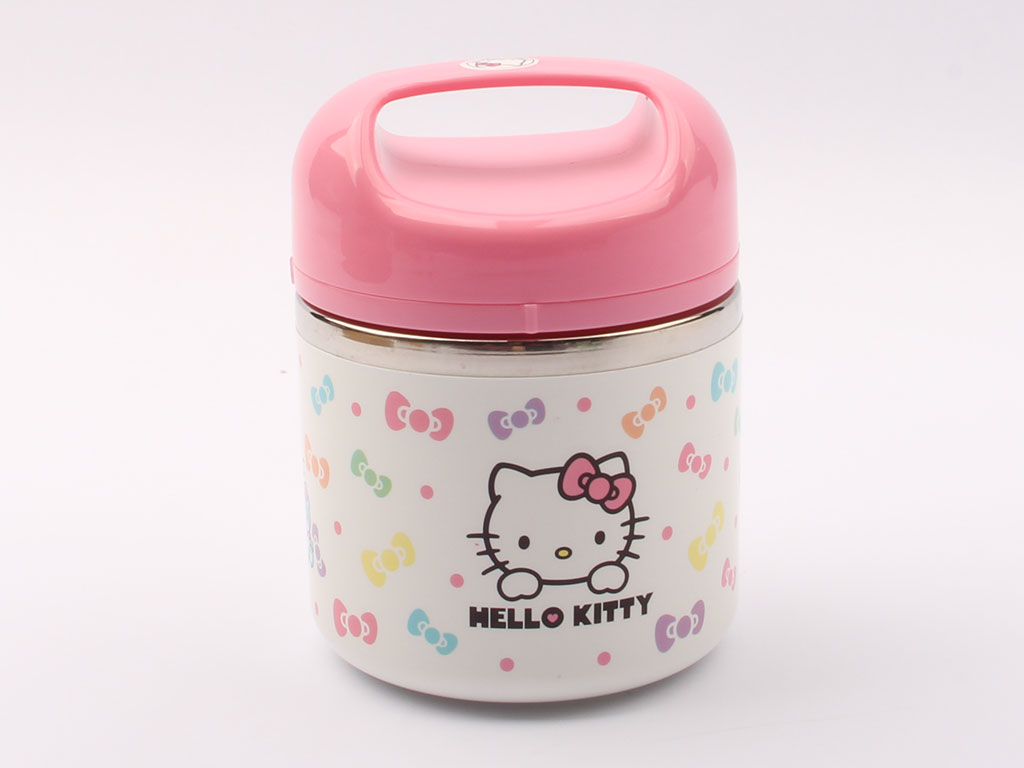 ظرف غذای استیل یک طبقه هلوکیتی Hello Kitty