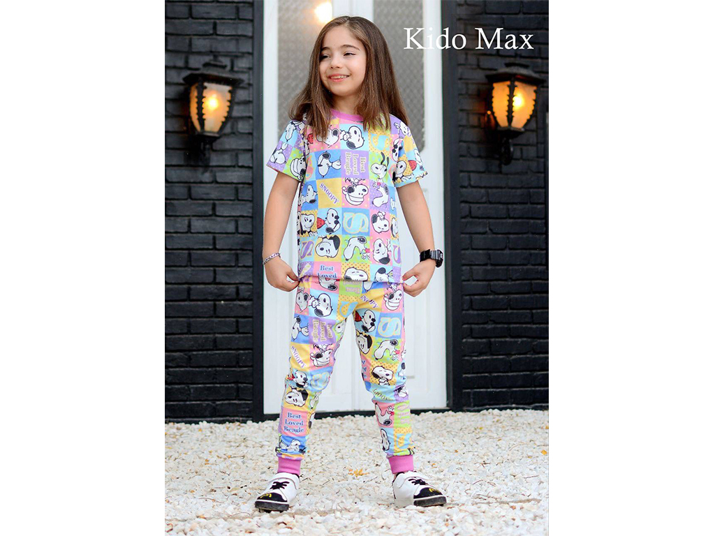 تیشرت و شلوار راحتی بچه گانه طرح اسنوپی کیدومکس kido max